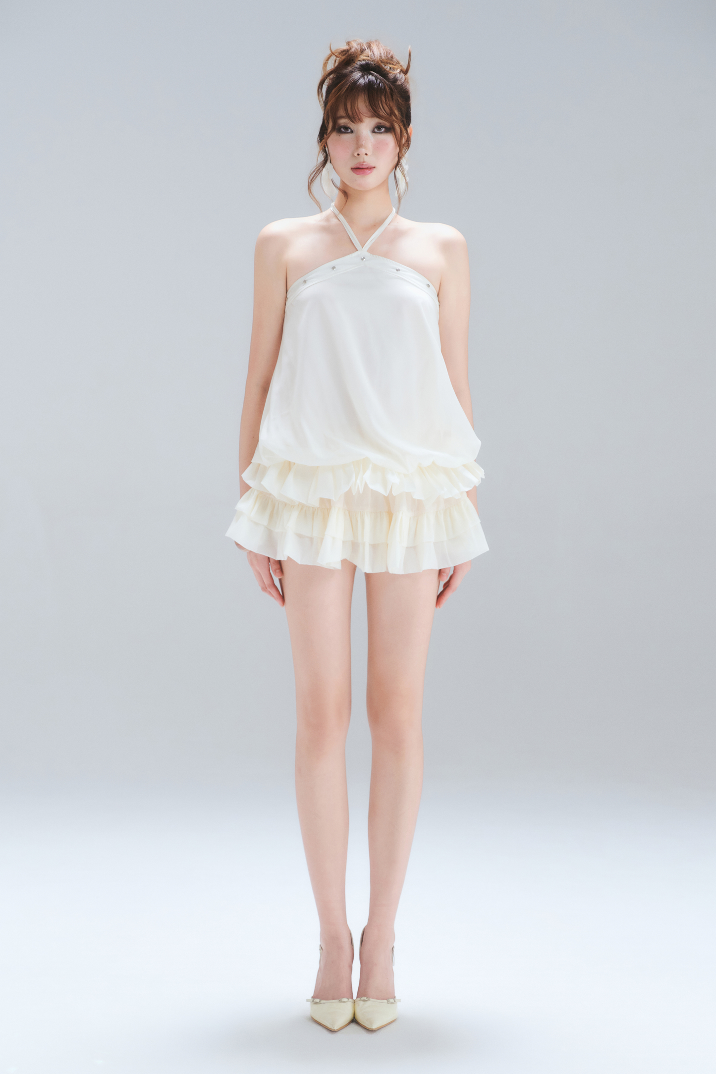 Pearl Ruffle Dress