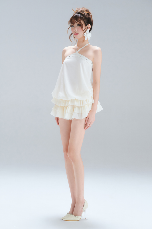 Pearl Ruffle Dress