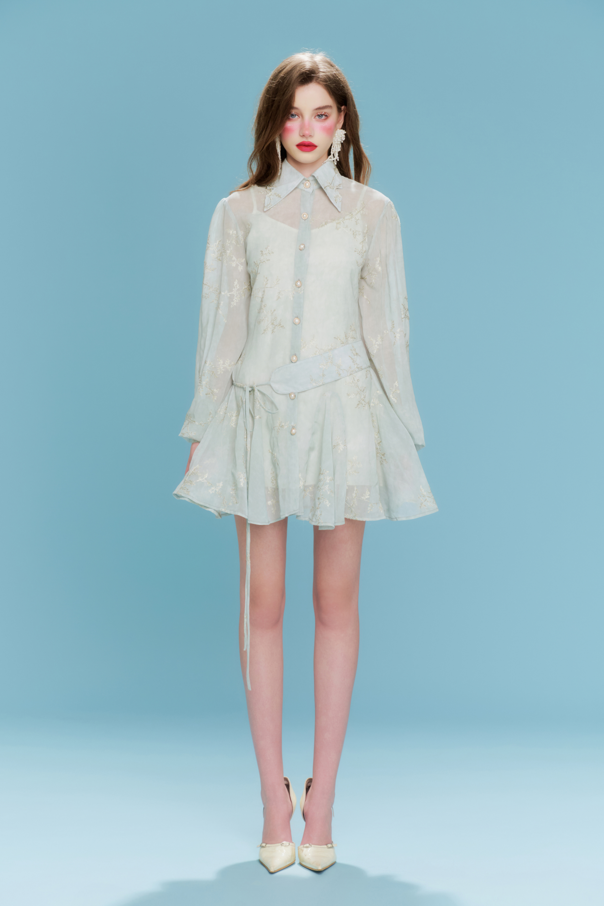 Élise Mint Mini Dress