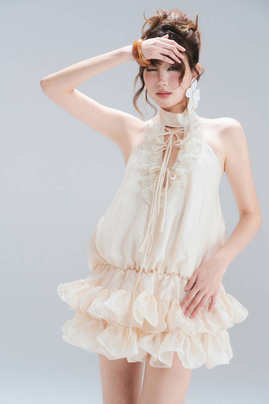 Vanilla Ruffle Dress