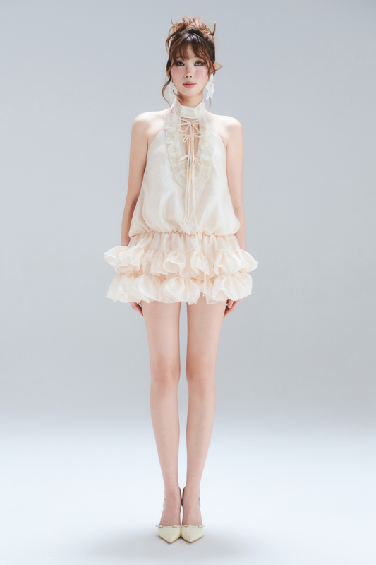 Vanilla Ruffle Dress