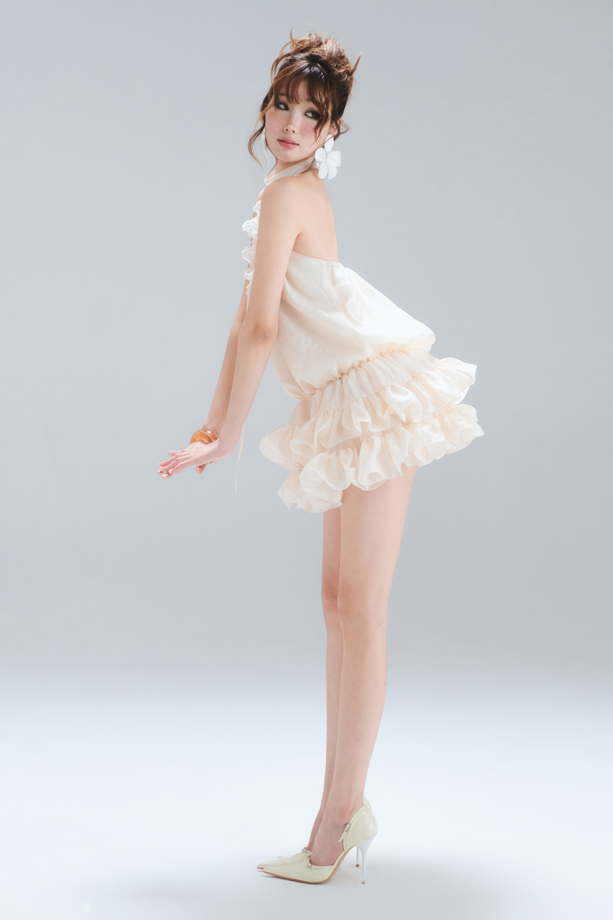 Vanilla Ruffle Dress
