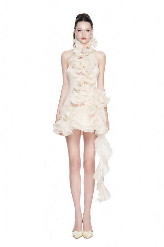 La Ruffle Mini Dress