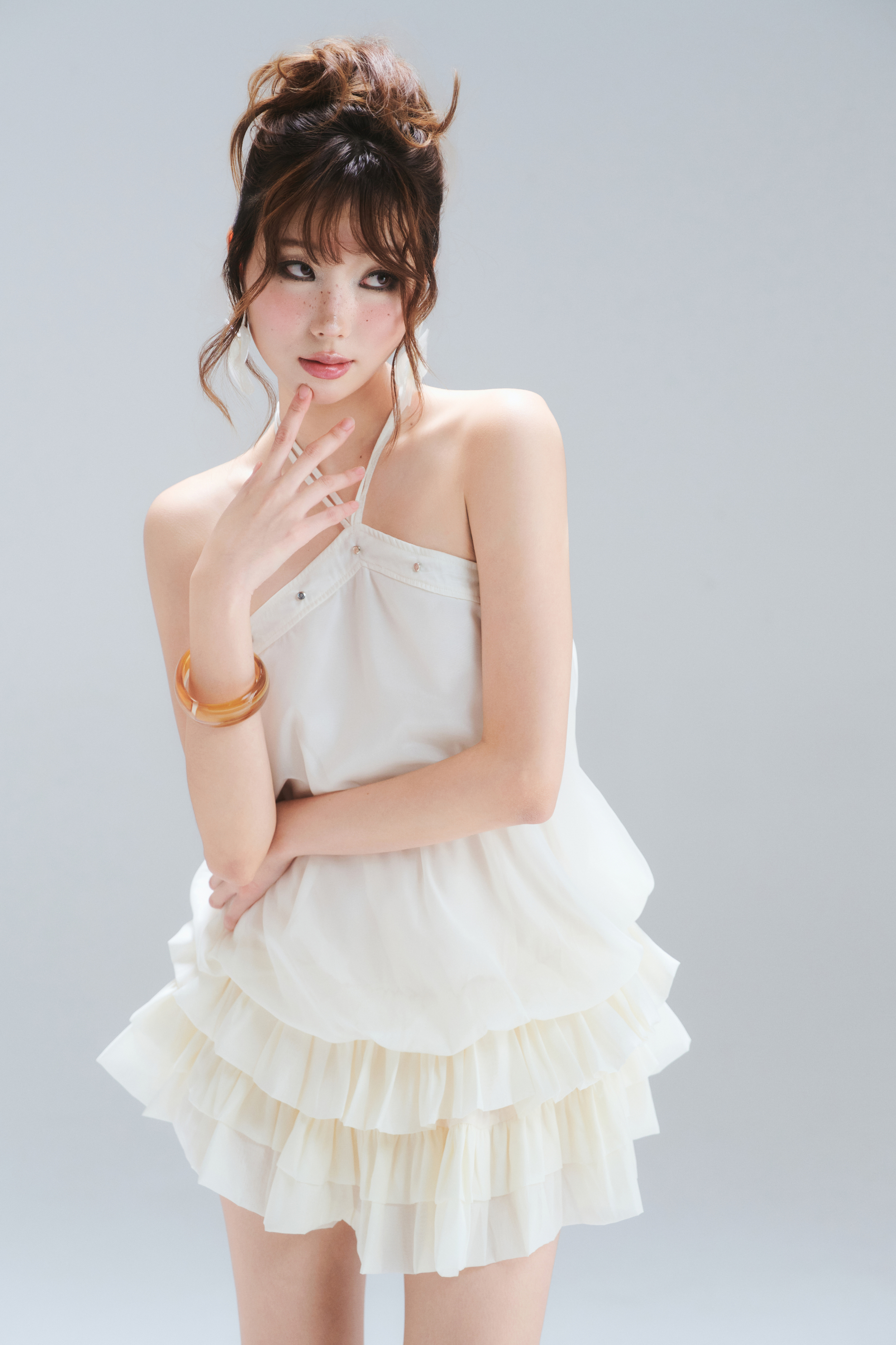 Pearl Ruffle Dress